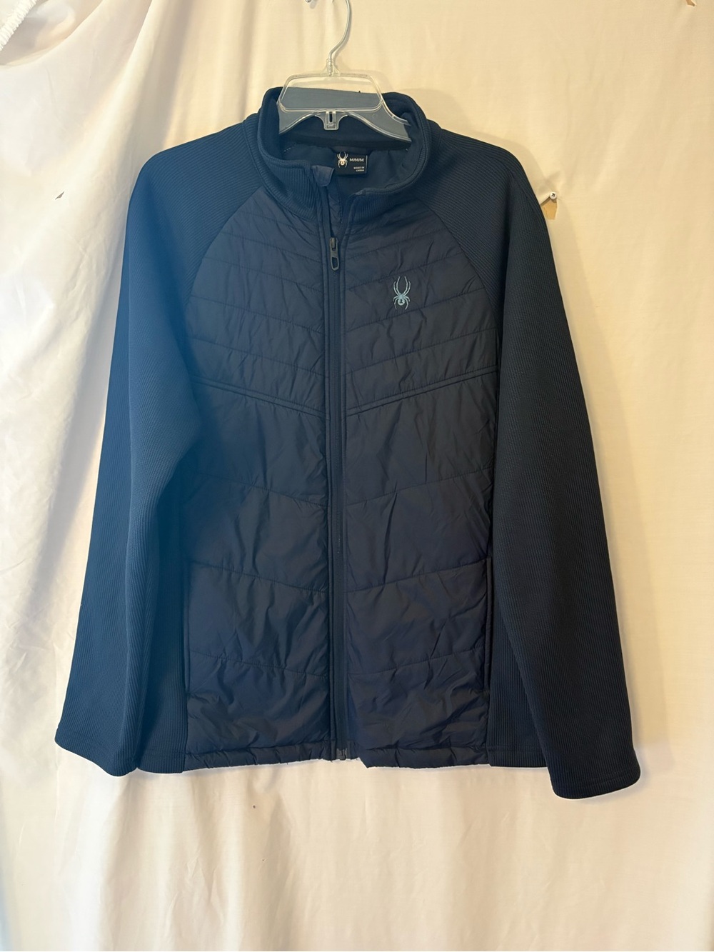 Spyder Women's Navy Quilted Hybrid Jacket